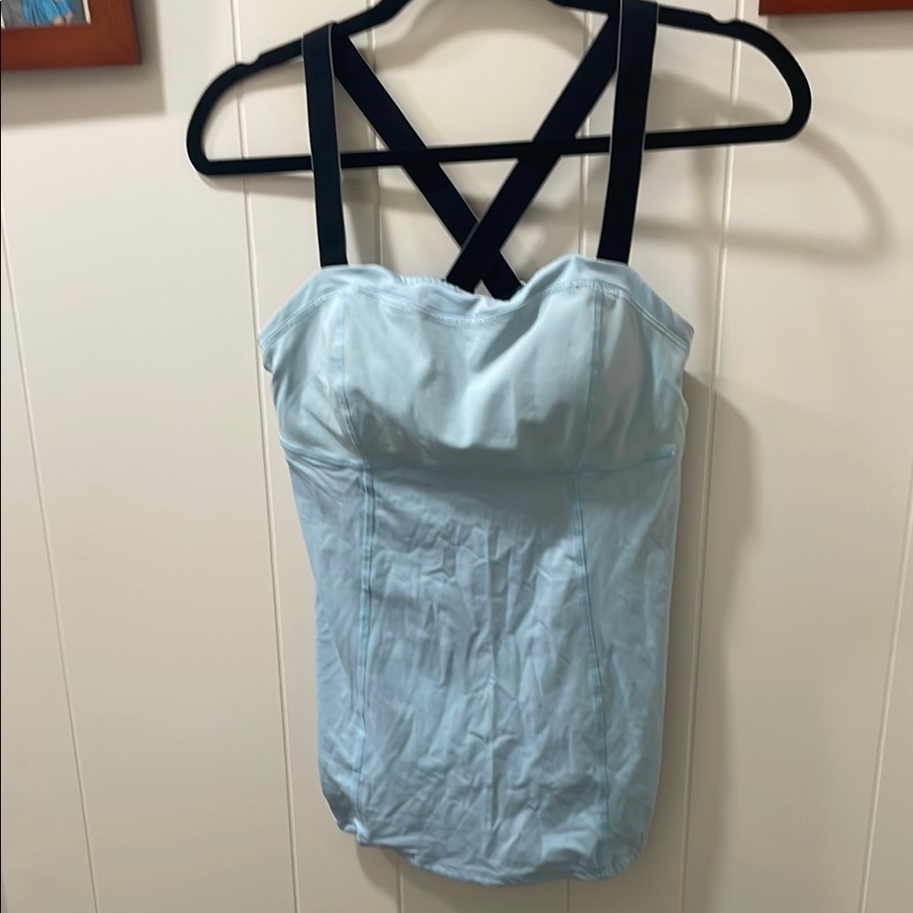 Lululemon Athletica Blue Bustier Tank Top